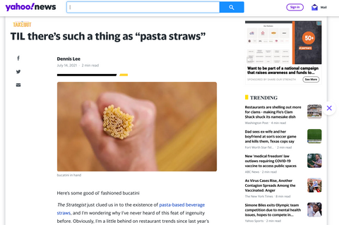 TIL there’s such a thing as “pasta straws”