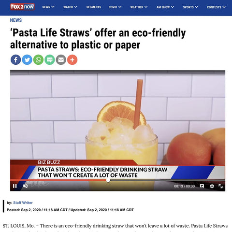 ‘Pasta Life Straws’ offer an eco-friendly alternative to plastic or paper