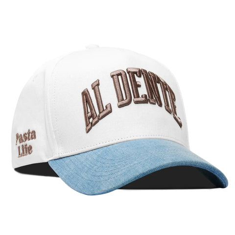 Al Dente Off-White & Denim Hat