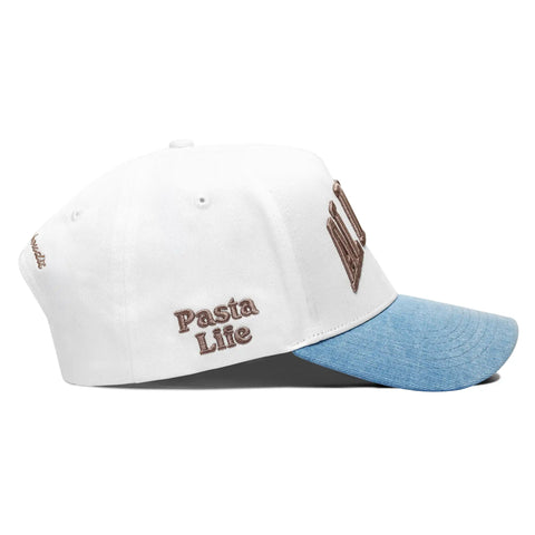 Al Dente Off-White & Denim Hat