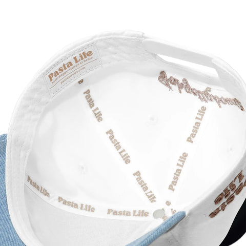 Al Dente Off-White & Denim Hat
