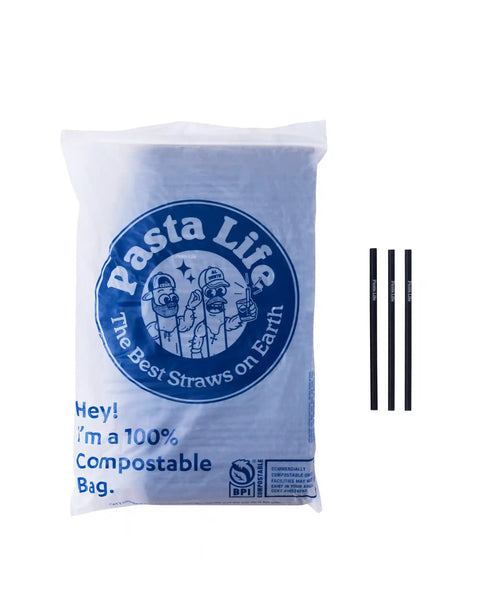 5.5" Cocktail Pasta Straws - Unwrapped