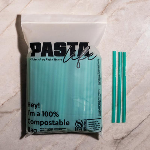 8" Smoothie Pasta Straws - Unwrapped