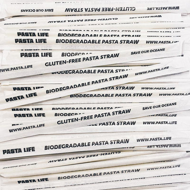 Tall Pasta Straws Biodegradable Straws Wrapped Bulk Straws